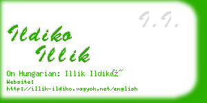 ildiko illik business card